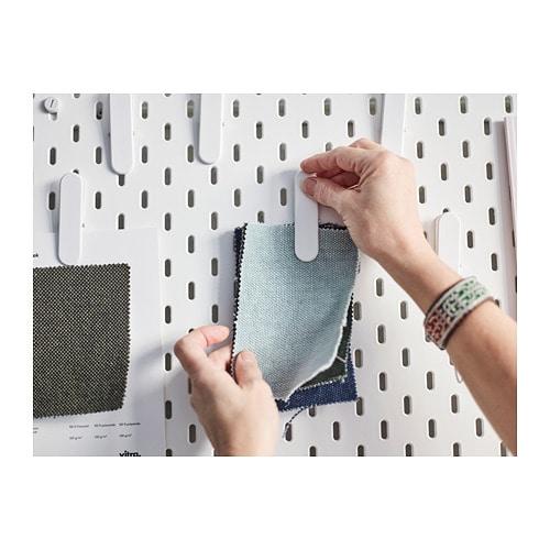 イケア（IKEA） クリップ ホワイト 白 2ピース n70321615 SKADIS