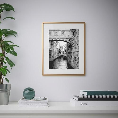 イケア（IKEA） フレーム ゴールドカラー 40x50cm n70419462 LOMVIKEN