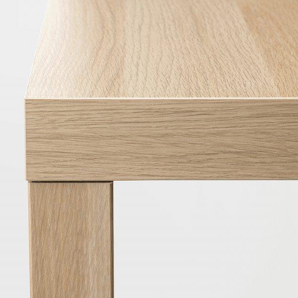 イケア（IKEA） サイドテーブル ホワイトステインオーク調 55x55cm