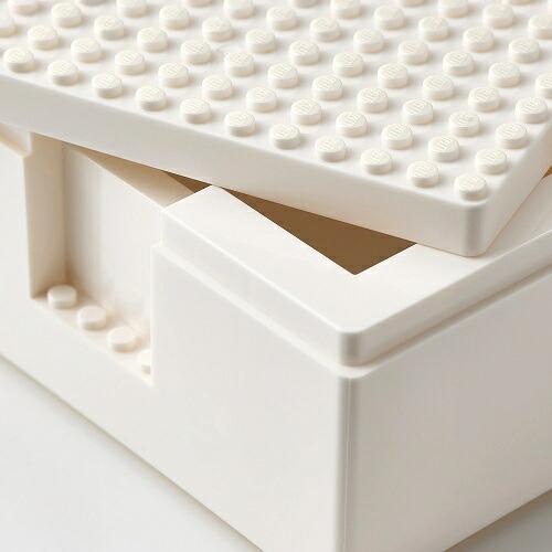 イケア IKEA レゴボックス ふた付き 3点セット ホワイト LEGO
