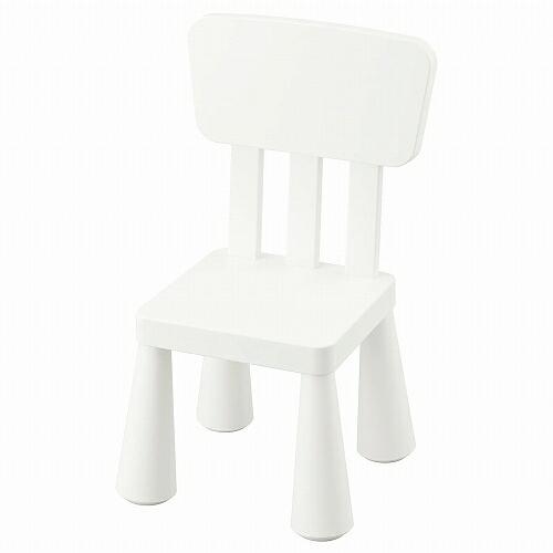 イケア（IKEA） 子ども用チェア 室内 屋外用 ホワイト 白 n90365364