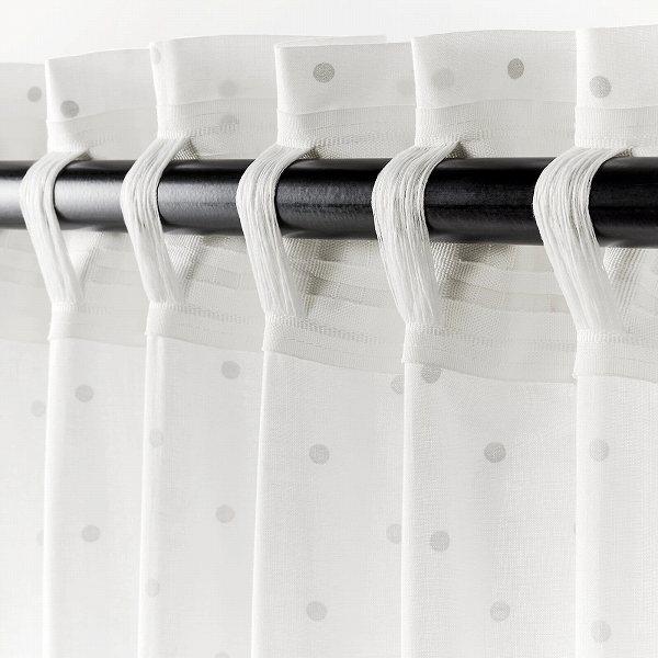 Ikea イケア カーテン タッセル付き 1組 水玉模様 ホワイト 白 1x250cm N Len N 株式会社 クレール 通販 Yahoo ショッピング