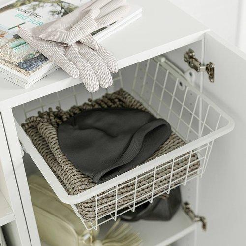イケア（IKEA） ワイヤーバスケット 引き出しレール付き ホワイト