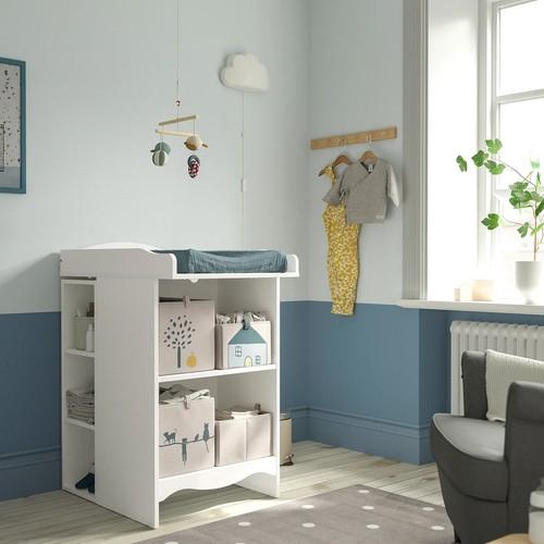 イケア（IKEA） おむつ替え台/本棚 シェルフユニット1台付き ホワイト