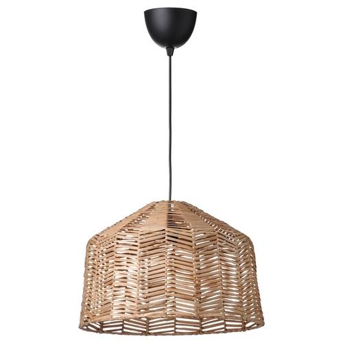 イケア（IKEA） ペンダントランプ ブラック/籐 45cm s99618164