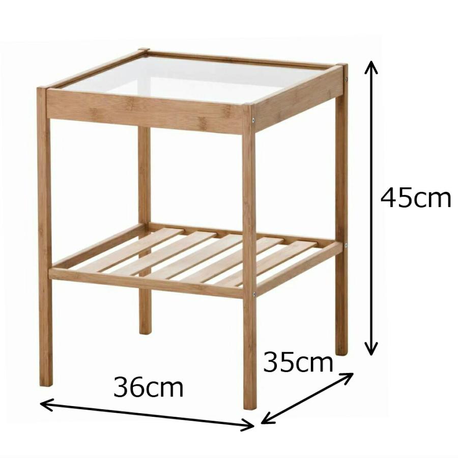 イケア（IKEA） ベッドサイドテーブル 36x35cm v0006 NESNA ネスナ