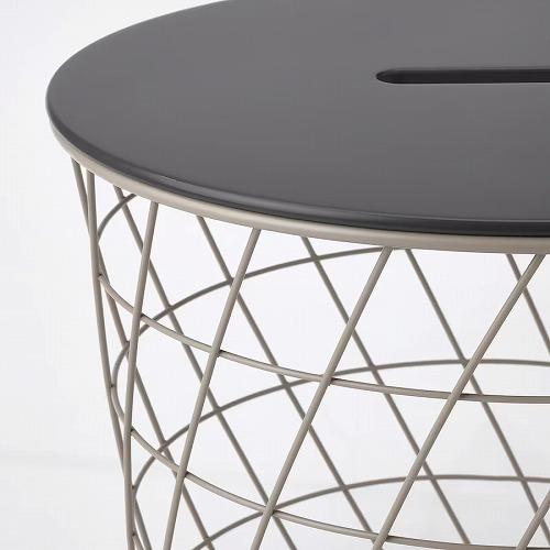 イケア（IKEA） リビングテーブル 収納付き 44cm v0007 KVISTBRO ク