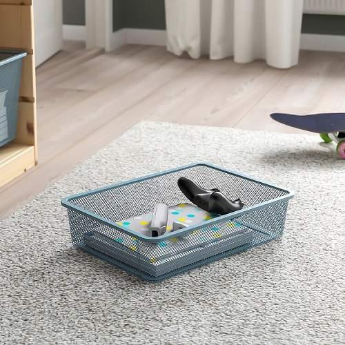IKEA イケア TROFAST トロファスト 収納コンビネーション パイン メッシュボックスSサイズx3個 Mサイズx3個 93x44x53cm v0019_15