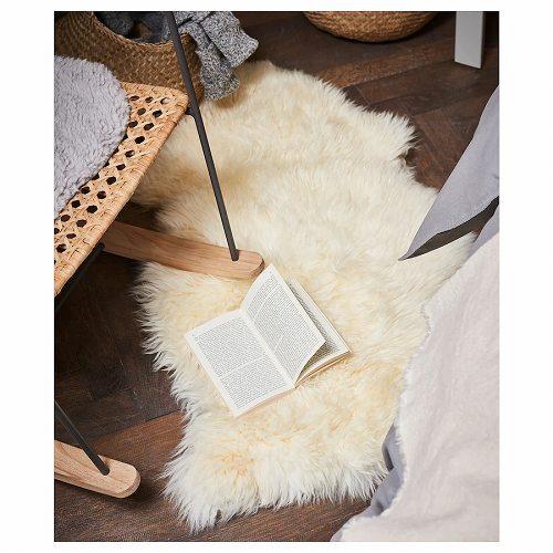 イケア IKEA 羊皮 85cm v0041 ULLERSLEV ウッレルスレヴ マット