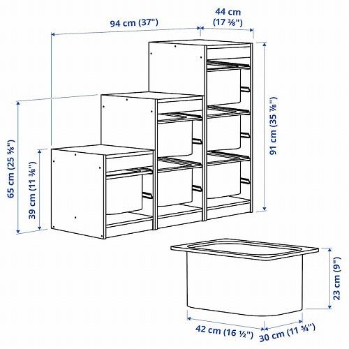 イケア（IKEA） 【セット商品】IKEA 収納コンビネーション パイン