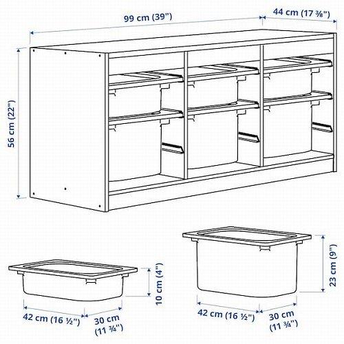 イケア（IKEA） 【セット商品】 収納コンビネーション ホワイト