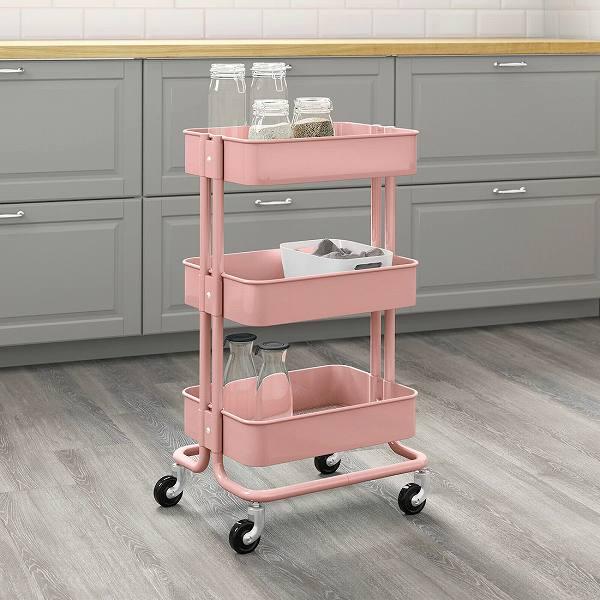 IKEA 家具 ライト ワゴン カート 引き出し 4点セット