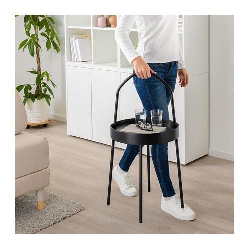イケア（IKEA） サイドテーブル ブラック 黒 z00340387 BURVIK ブール