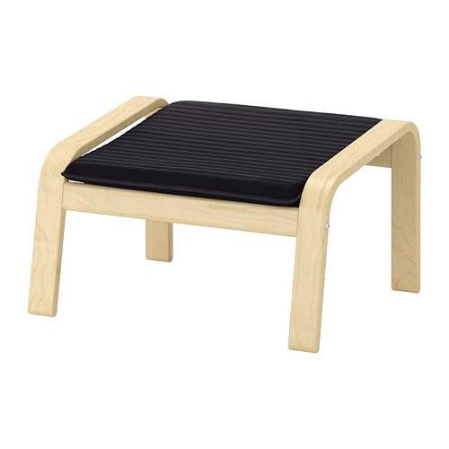 イケア（IKEA） オットマンクッション クニーサ ブラック 黒 55x59x4cm