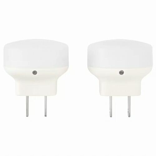 IKEA照明　2点セット イケア（IKEA） LEDナイトライト センサー式 ホワイト 白 2ピース