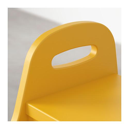 イケア（IKEA） 子供用ステップスツール イエロー 黄 40x38x33cm