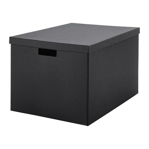 Ikea イケア 収納ボックス ふた付き ブラック 黒 35x50x30cm Z Tjena ティエナ Z 株式会社 クレール 通販 Yahoo ショッピング