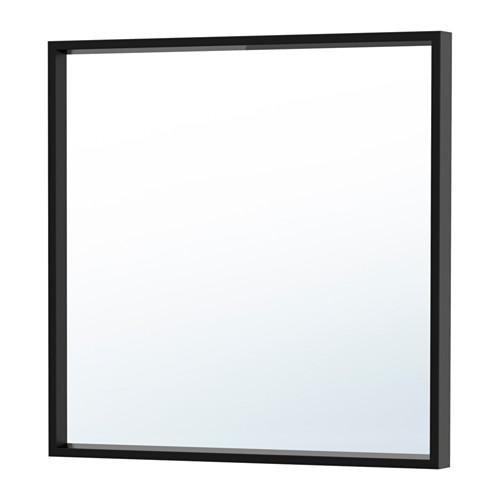 IKEA イケア ミラー 鏡 ブラック 黒 z50320315 NISSEDAL マート 65x65cm 【5％OFF】 ニッセダール