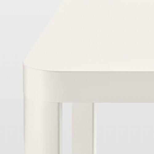 イケア（IKEA） サイドテーブル キャスター付き ホワイト 白 50x50cm