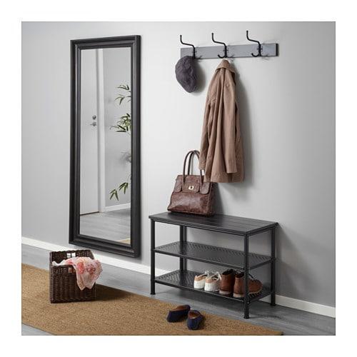 イケア（IKEA） ラック フック3個付 ブラック 黒 z60329792 PINNIG