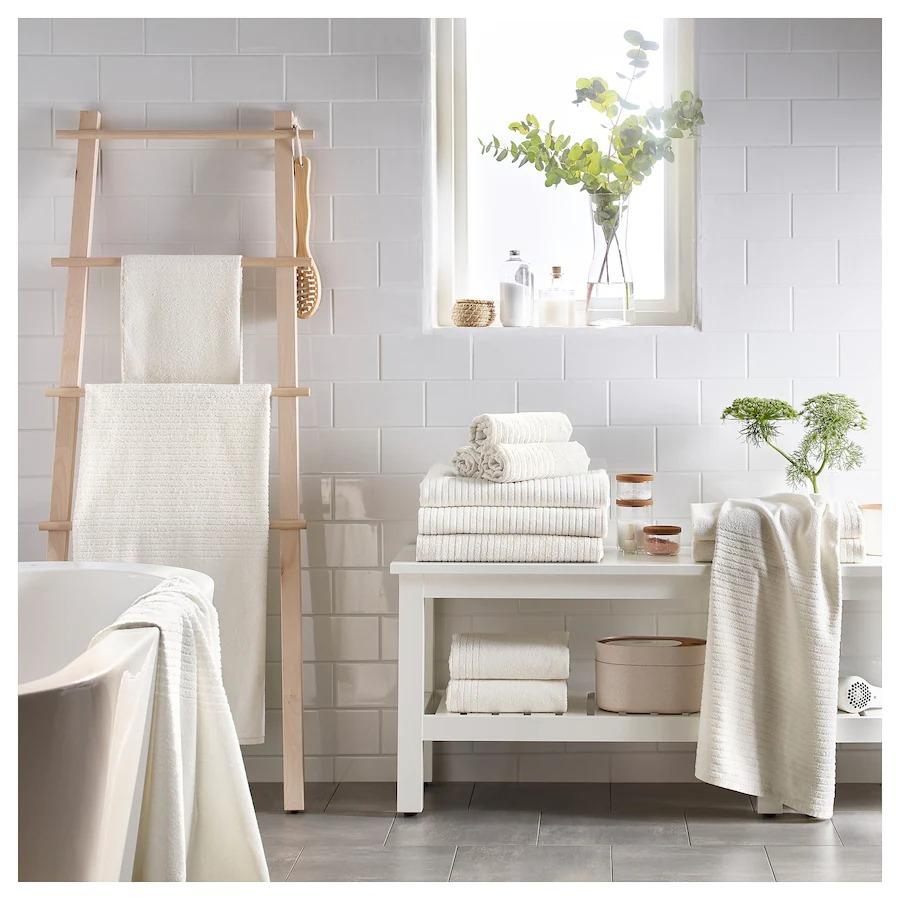 イケア（IKEA） イケアバスタオル ホワイト 白 70x140cm z60350986