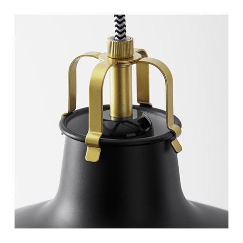 イケア（IKEA） ペンダントランプ ブラック 黒 38cm z60390954 RANARP