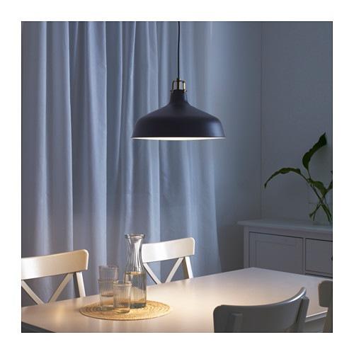 イケア（IKEA） ペンダントランプ ブラック 黒 38cm z60390954 RANARP