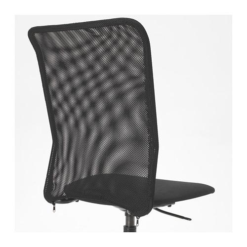 イケア（IKEA） 回転チェア デスク用チェア ヴィースレ ブラック 黒