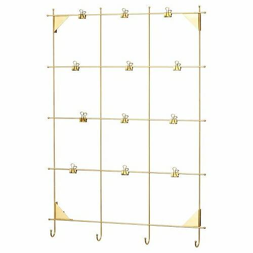 IKEA - ミールヘーデン　3個セット　ikea イケア IKEA メモボード クリップ付き 黄銅色 z90338243