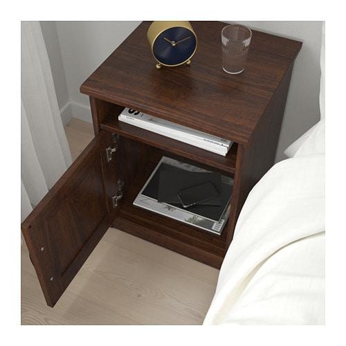 イケア（IKEA） ベッドサイドテーブル ブラウン 42x40cm z90367443 