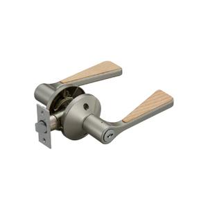 リフォーム用品 マツ六 兼用バリアフリーレバーHB鍵付錠 EL5060-35MH-NSNC Nシルバー+Nクリア 0126-5342 | 