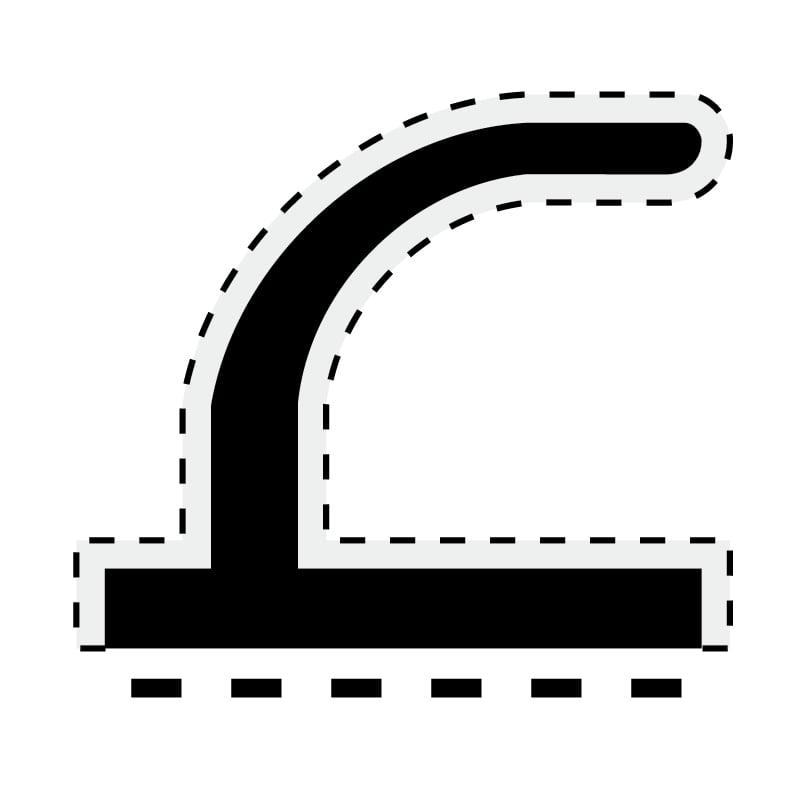 植毛加工ピンチブロック, ＃７−Ｒ　茶　２ｍ, 219-0845 | 