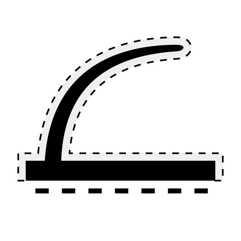 植毛加工ピンチブロック, ＃７−Ｕ　茶　２ｍ, 219-0865 | 