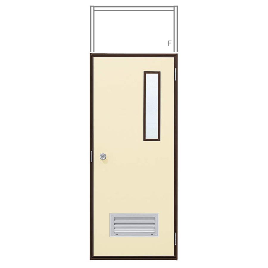 YKK AP 2HD フラッシュドア ガラリ・小窓付き ランマ付き 内付型 特殊オーダー W：569〜939mm × H：2308〜2400mm ドアH(DH)：2001〜2093mm | 