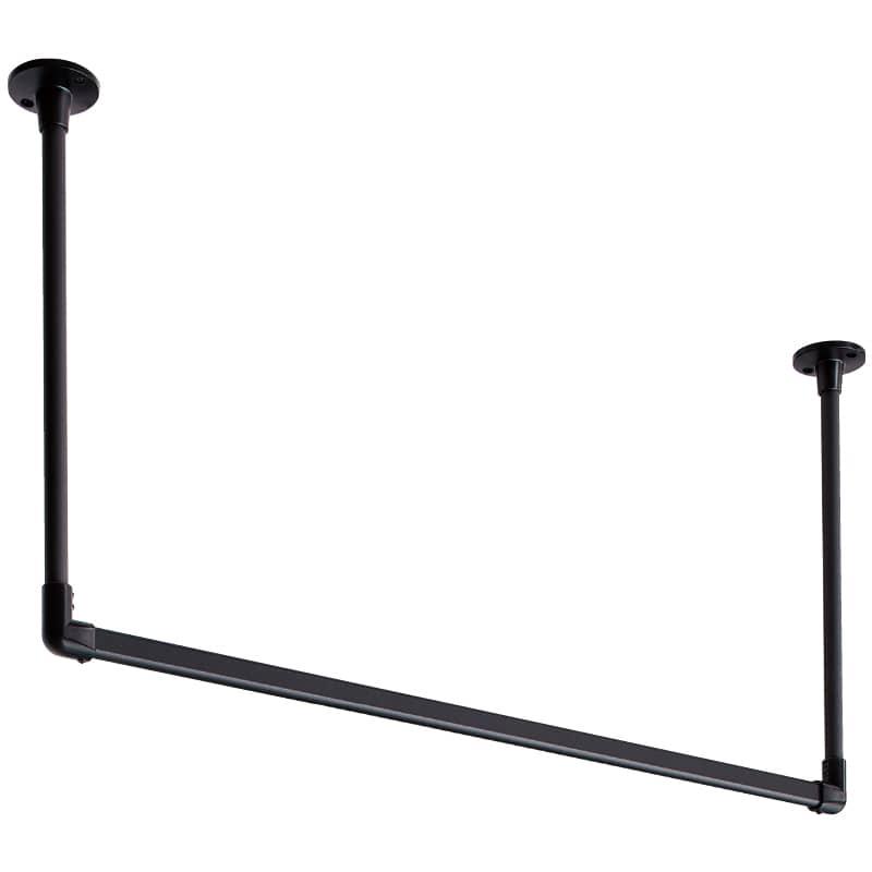 ハンギングバー　Ｈ−１天井付Ｃタイプセット, Ｗ１４００ＸＨ４５０　　ホワイト, 394-8104 | 