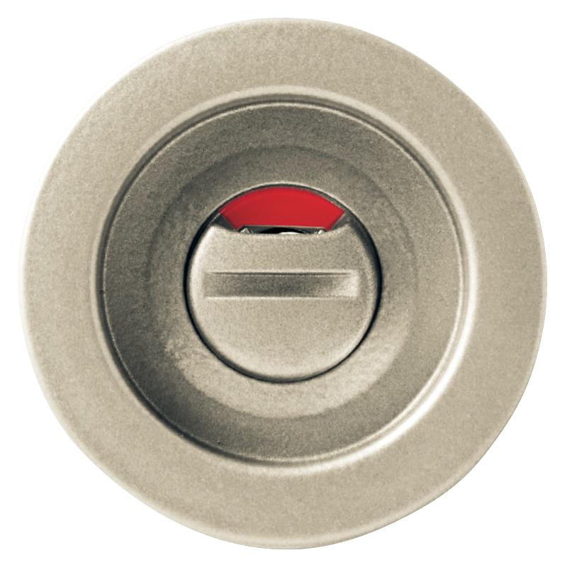 ダイカスト鎌錠　表示錠　丸座, ＴＫＶ−４Ｍ−ＴＮ−３８　塗装ニッケル, 482-0343 | 