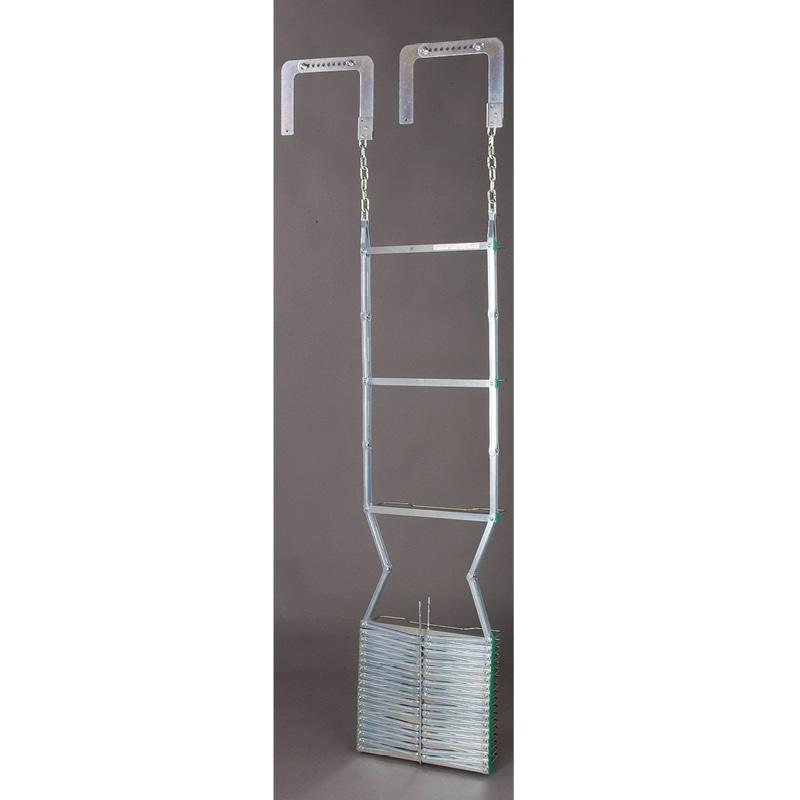 オリロー避難梯子　折たたみ式　, ５型−（金属製）自在フック, 523-0140 | 