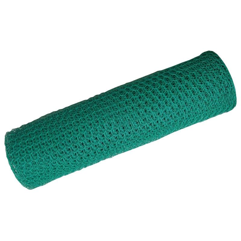 ビニール亀甲網９１０ｍｍ巾×３０ｍ, ＃１８（１．１５）Ｘ４０ＭＭ　グリーン, 587-0325 | 