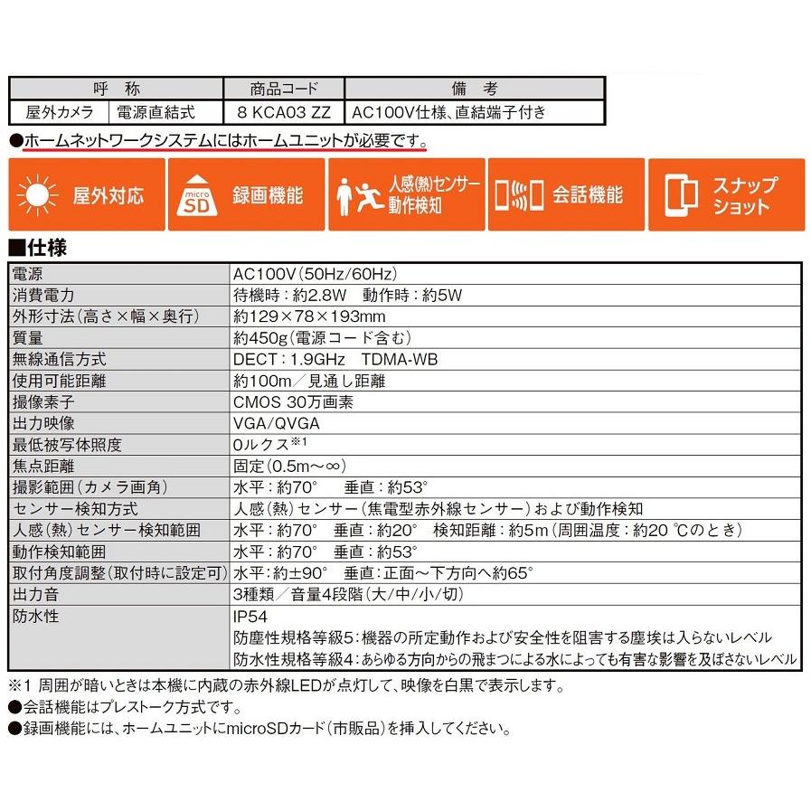 屋外カメラ 8KCA03ZZ スマートエクステリア LIXIL リクシル TOSTEM トステム |  | 02