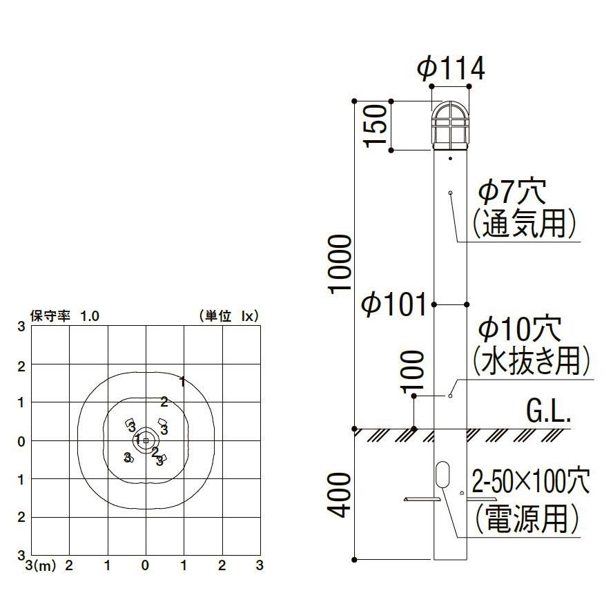 エントランスライト LEK-17型 / AC100V仕様 LIXIL リクシル TOSTEM トステム |  | 02
