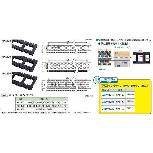 リフォーム用品 Joto (オ得)キソパッキンロング KP-L120 20本入