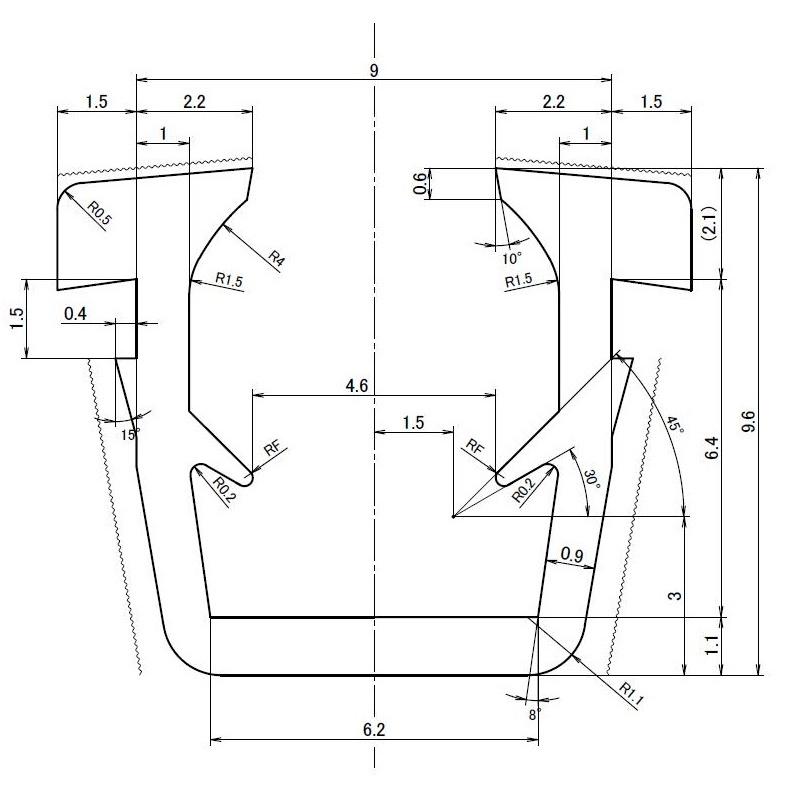 ビード ガラス厚：6mm用 / 130m巻 部品色：シャイングレー A1Y49 交換用 部品 LIXIL リクシル TOSTEM トステム｜clair｜02