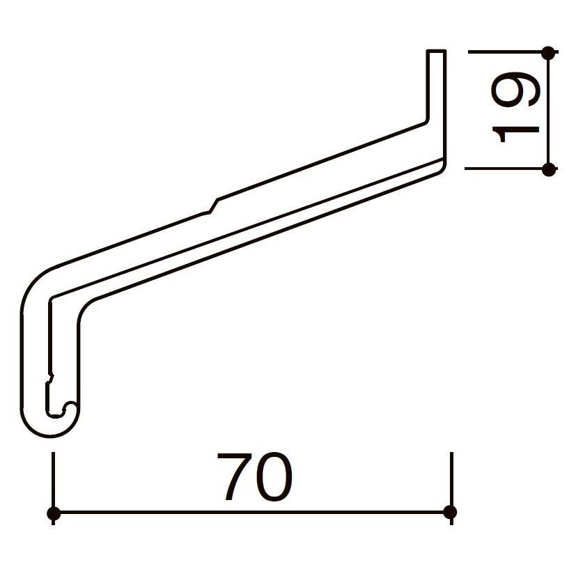 エンドキャップC / 出幅70mm用 入数：50個 製品色：ブラック A3X26(50) LIXIL リクシル TOSTEM トステム | LIXIL