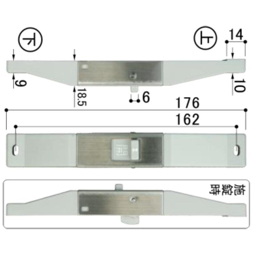 小窓締り / 1個入り B61292A 交換用 部品 ビル用 三協アルミ | 