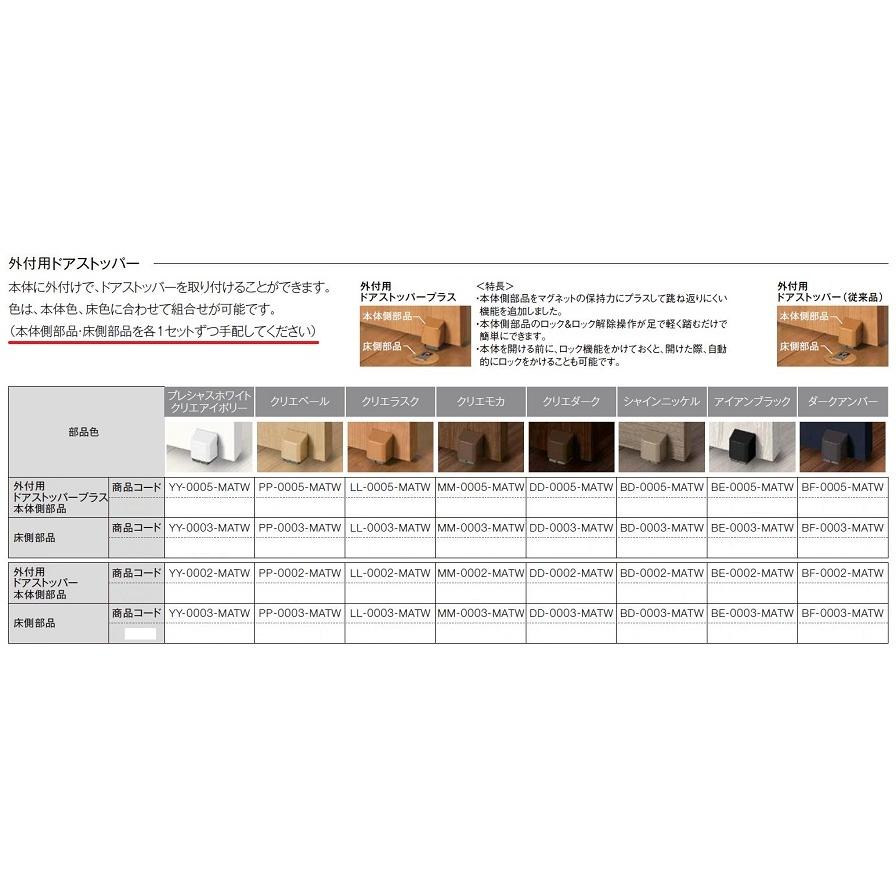 LIXIL 外付用ドアストッパー 本体側部品 製品色:アイアン LIXIL 外付用ドアストッパー 本体側部品 製品色:アイアン