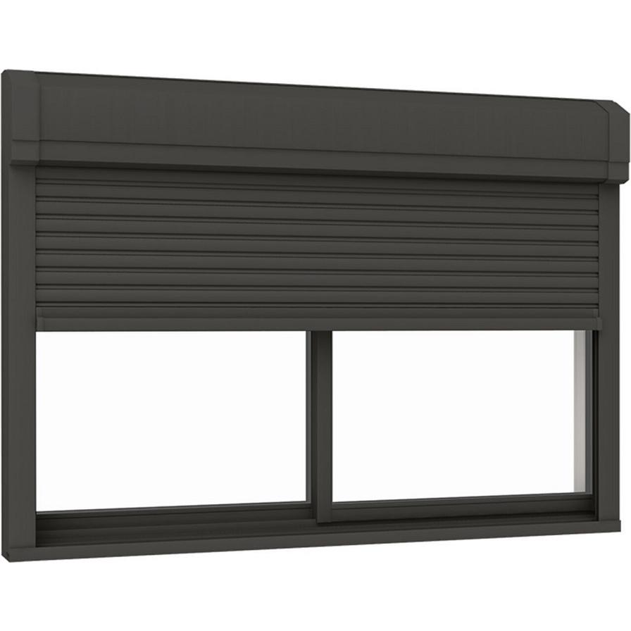 TW 防火戸 シャッター付引違い2枚建て / 手動 複層ガラス仕様 11413 W