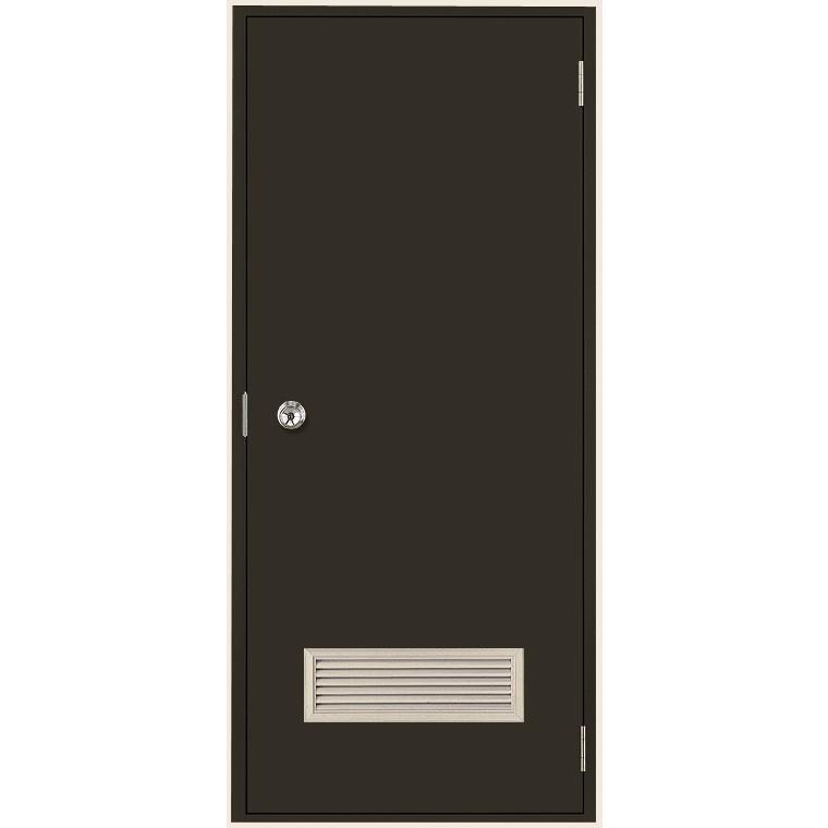 ロンカラーフラッシュドア ガラリ付き ランマなし 内付型 0818 W：803mm × H：1,841mm LIXIL リクシル TOSTEM トステム | 