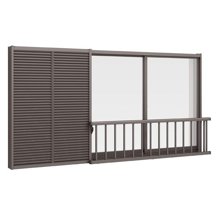 アルミ手すりS型 雨戸付引違い窓 外付型用 19112 手すりW：2,120mm × 手すりH：1,200mm LIXIL リクシル TOSTEM トステム