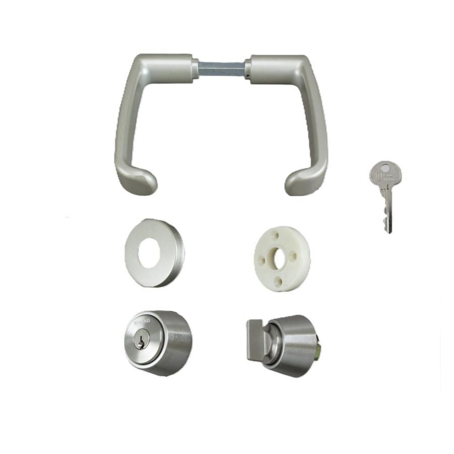 ハンドルセットSLA05-62-LH15A-F-29M / (1 セット) 部品色:シルバー CSA468S　 交換用 部品 Lixil リクシル TOSTEM トステム | 