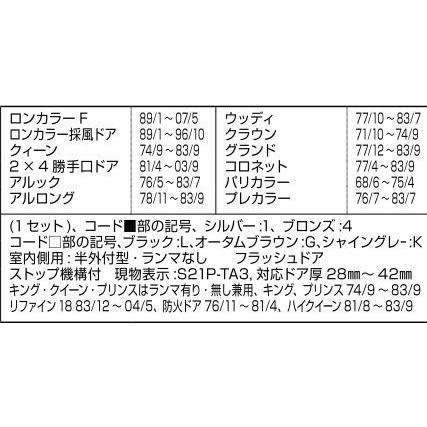ラ無半外付枠用ドアクローザ / 室内側仕様 部品色：シルバー D1X16 交換用 部品 LIXIL リクシル TOSTEM トステム |  | 01